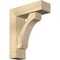 Ekena Millwork Legacy Block Rough Sawn Bracket w/ Offset Brace, Douglas Fir, 6"W x 18"D x 22"H BKT0604X18X22LEC05RDF - alternate 1